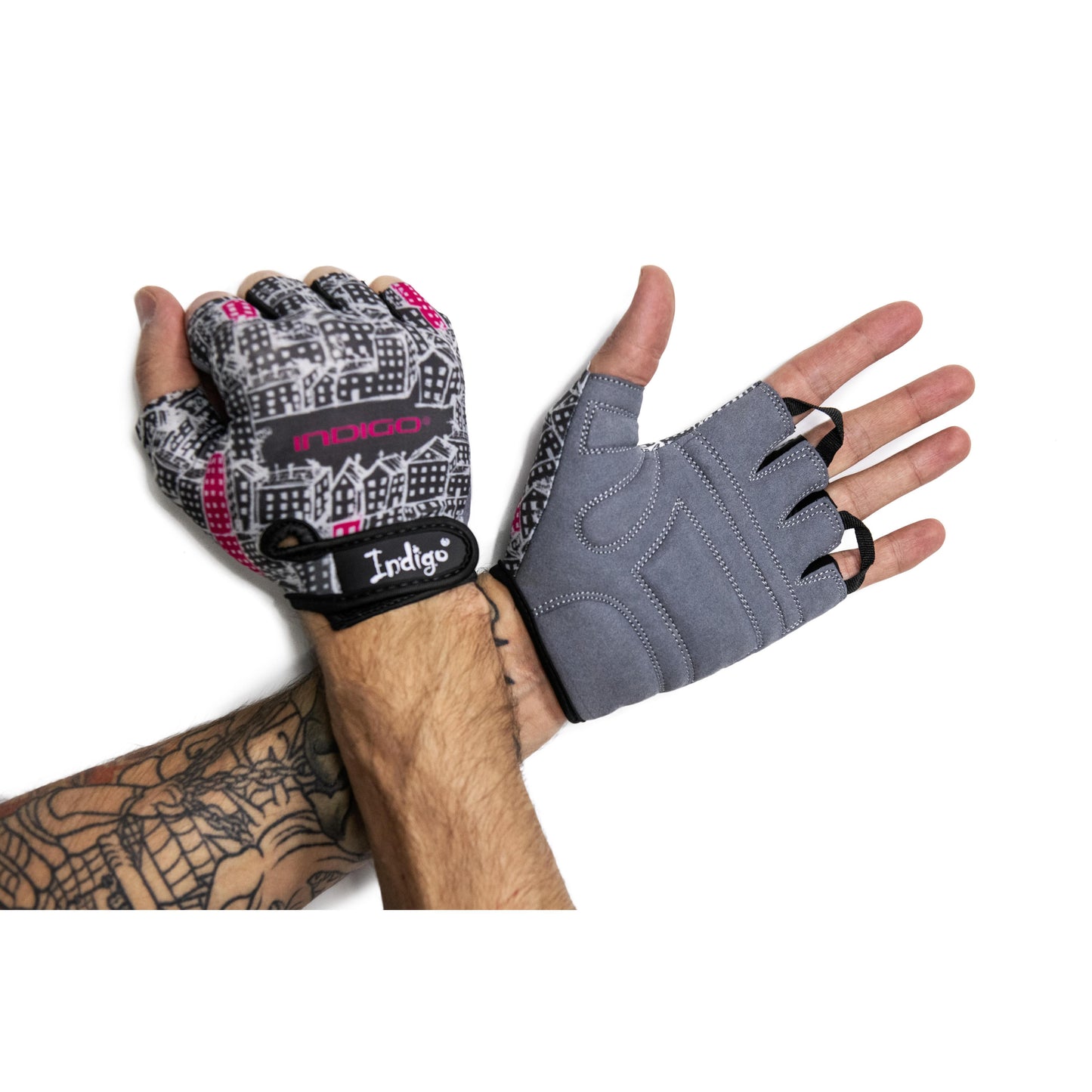 Cycling Gloves Men CITY INDIGO