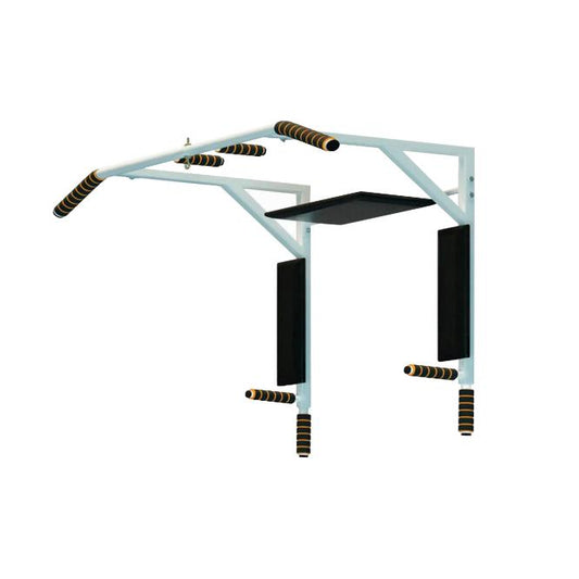 Barra Horizontal de Pared Ligera hasta 130 Kg "3 en 1" MONGOOSE SPEKTR 78*67*56 cm Blanco