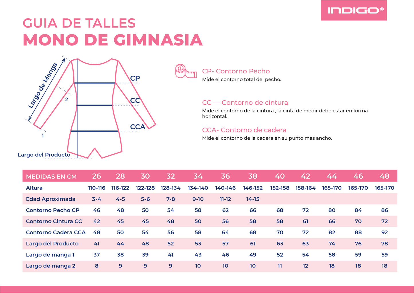 Mono de Gimnasia Manga Corta INDIGO Negro