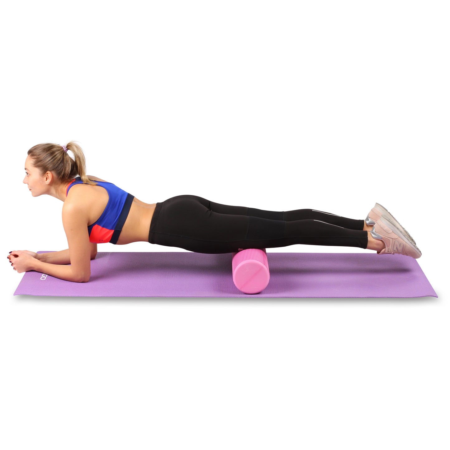 Round Foam Roller for Muscle Massages and Yoga Indigo 30*15 cm