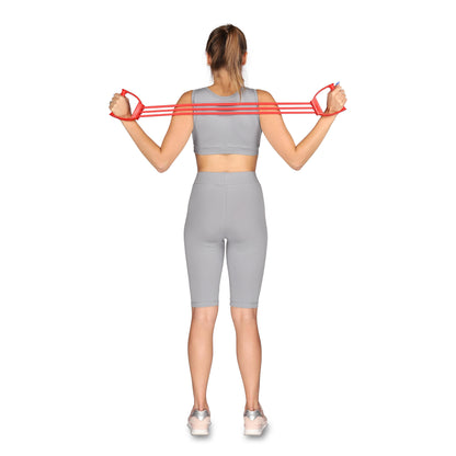 Expansor de Pecho y Hombros con 3 Bandas LATEX INDIGO