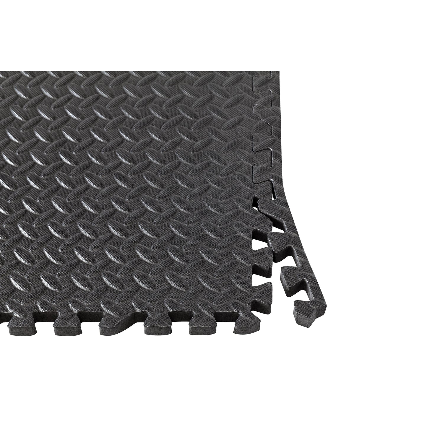 Esterilla de Fitness y Ejercicios Gimnasio Puzzle INDIGO 4 Unidades 60*60*2 cm Negro