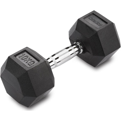 Mancuernas Hexagonales Hierro Fundido INDIGO Negro