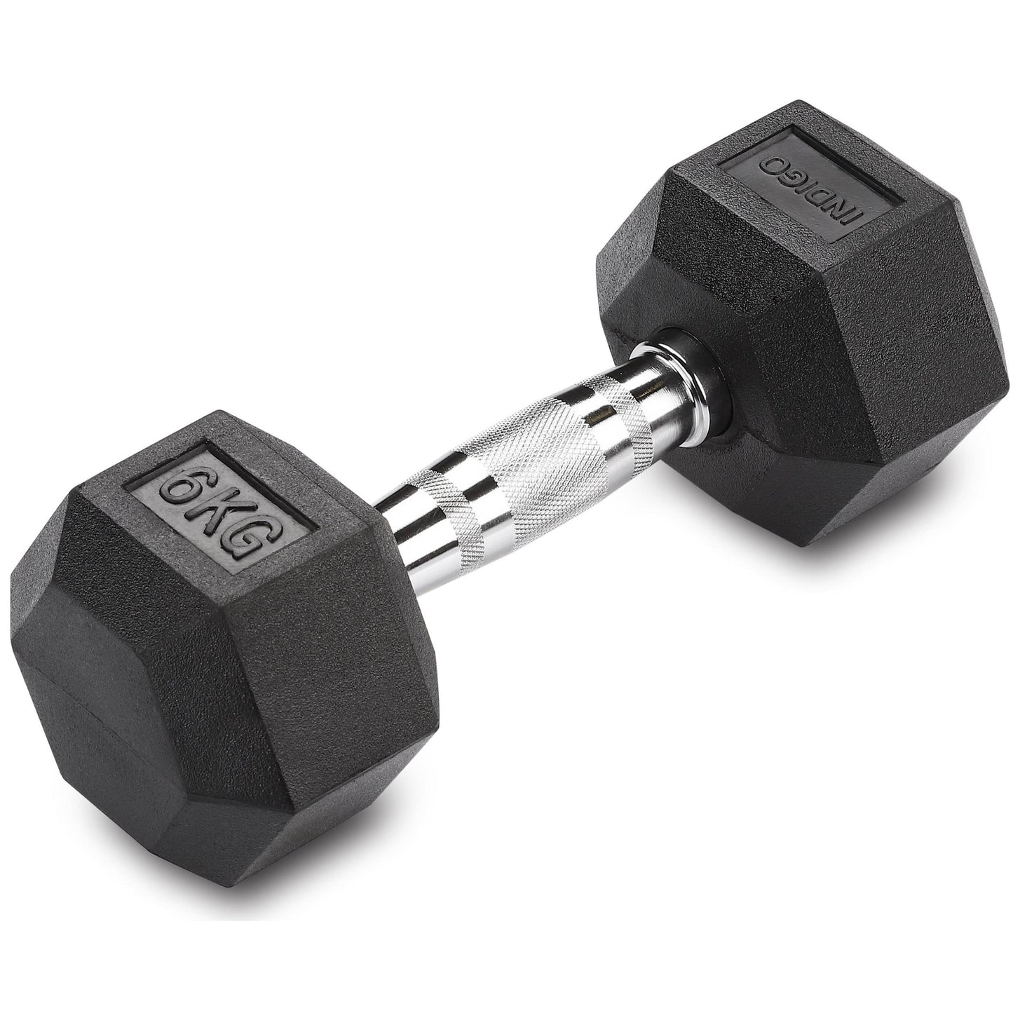 Mancuernas Hexagonales Hierro Fundido INDIGO Negro