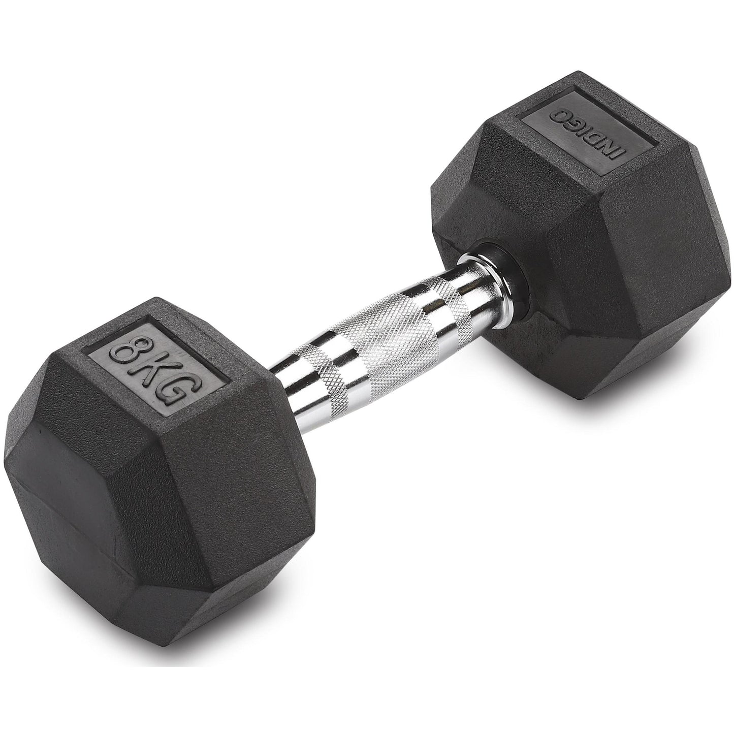 Mancuernas Hexagonales Hierro Fundido INDIGO Negro