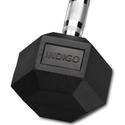 Mancuernas Hexagonales Hierro Fundido INDIGO Negro