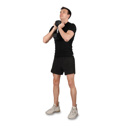 Mancuernas Hexagonales Hierro Fundido INDIGO Negro