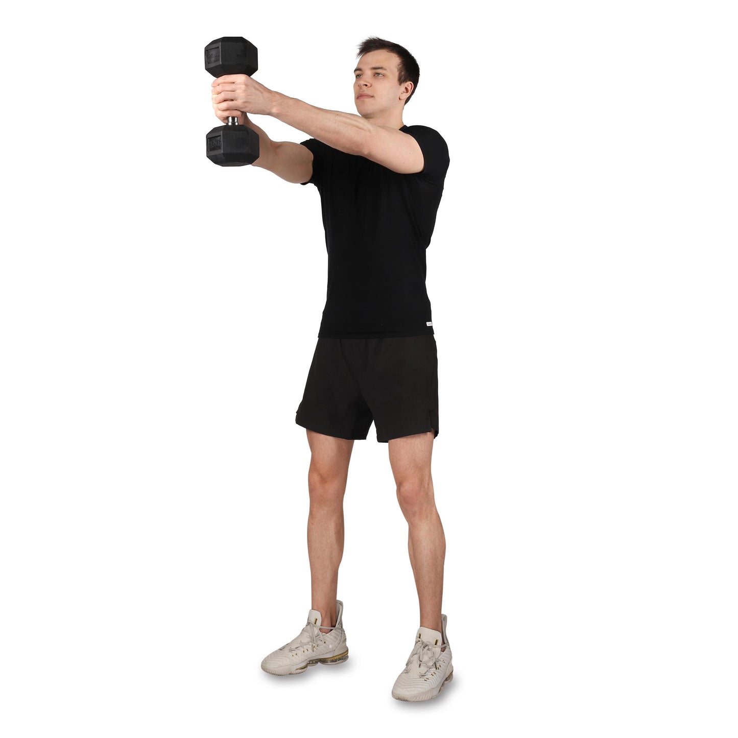 Mancuernas Hexagonales Hierro Fundido INDIGO Negro