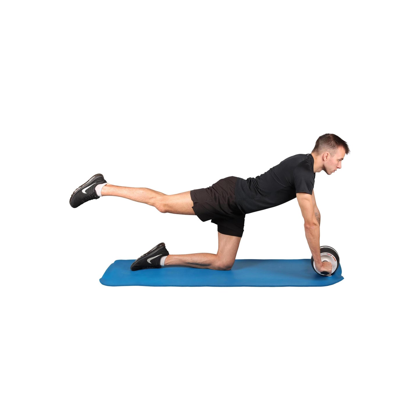 Rueda Abdominal con Mecanismo de Retorno y Colchoneta INDIGO 16*16 cm