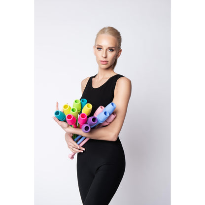 Mazas Engazables de TPE HAYA INDIGO 36 cm se traduit en français par : Massues Enclenchables TPE Indigo Haya 36 cm.