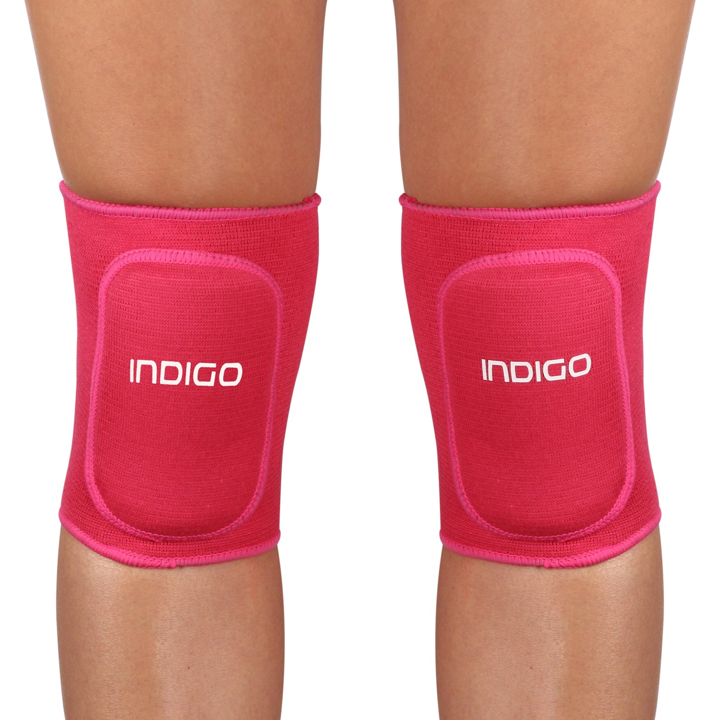 Elastic Knee Pads with Cushion for Children INDIGO