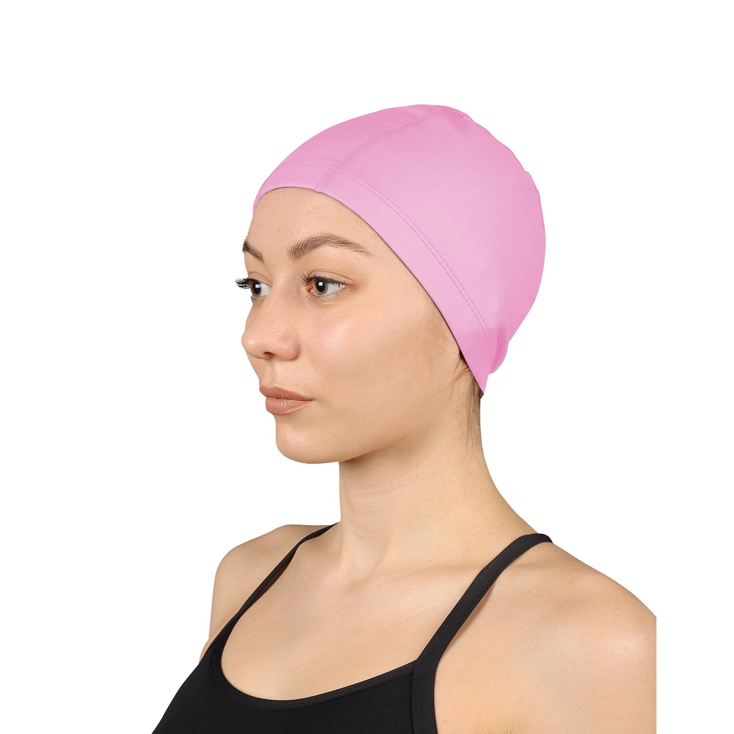 Swimming Cap Rubberized Fabric with PU INDIGO