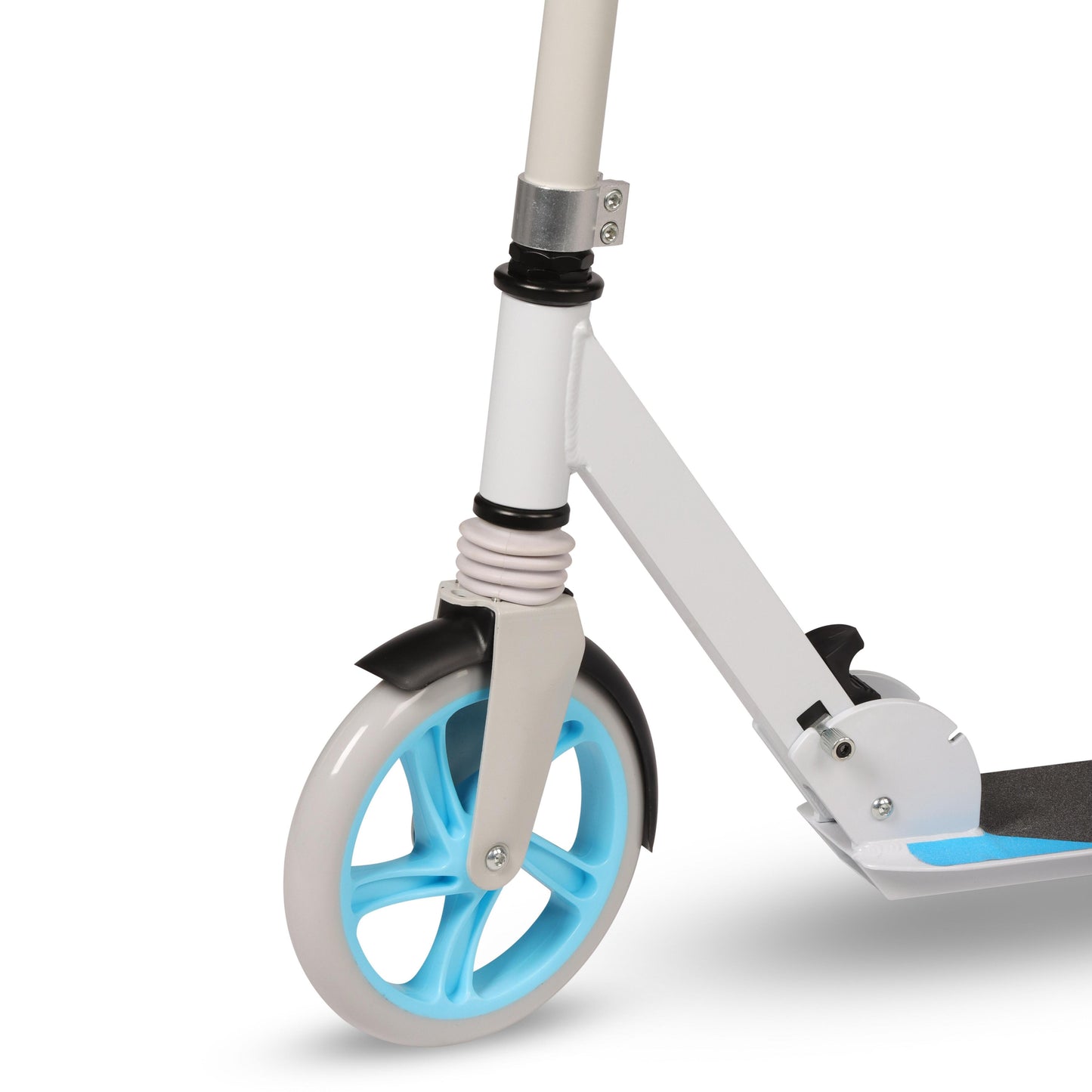Trottinette Pliable Adultes Jusqu'à 100 Kg DRIVE INDIGO Blanc-Bleu Clair