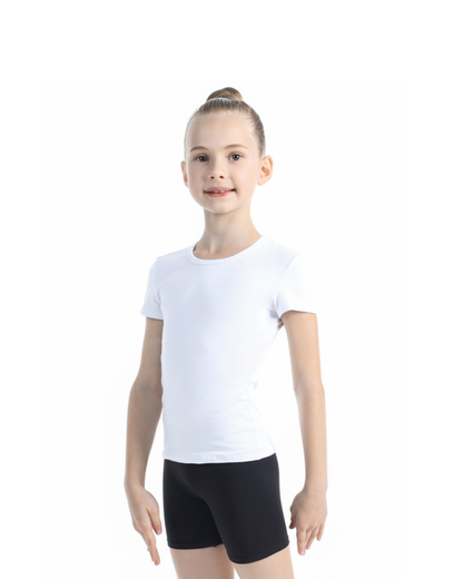 Camiseta Mangas Cortas de Algodón SOLO Blanco