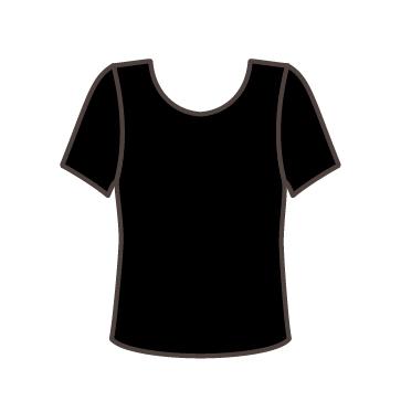 Camiseta Elástica con Mangas Cortas SOLO Negro