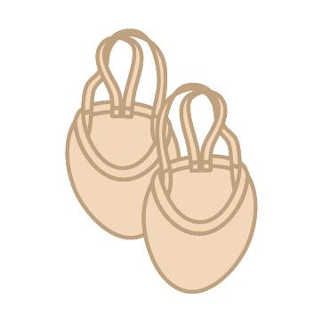 Punteras con Costura Sellada SOLO Beige