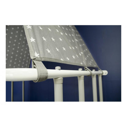 Salle de Gymnastique Murale pour Enfants avec Espalier, Anneaux, Échelle et Balançoire INDIGO PASTEL 226*115*156 cm