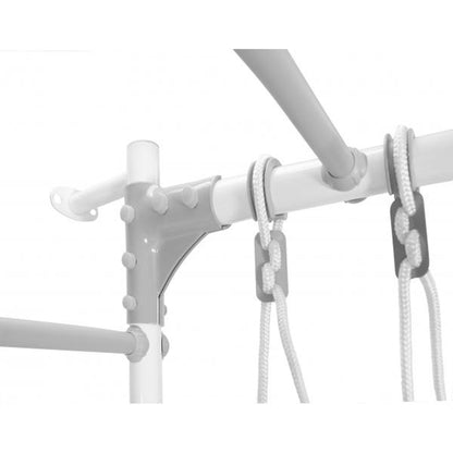 Gimnasio Infantil de Pared con Espaldera, Anillas, Bungee y Columpio VAINILLA 217*64*58 cm