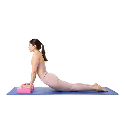 Bloque de Yoga INDIGO 2 Piezas de Espuma EVA y Pilates Ligero y Antideslizante