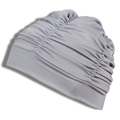 Swimming Cap with Pleats Lycra SM Indigo