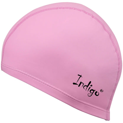 Swimming Cap Rubberized Fabric with PU INDIGO