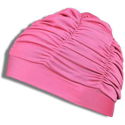Swimming Cap with Pleats Lycra SM Indigo