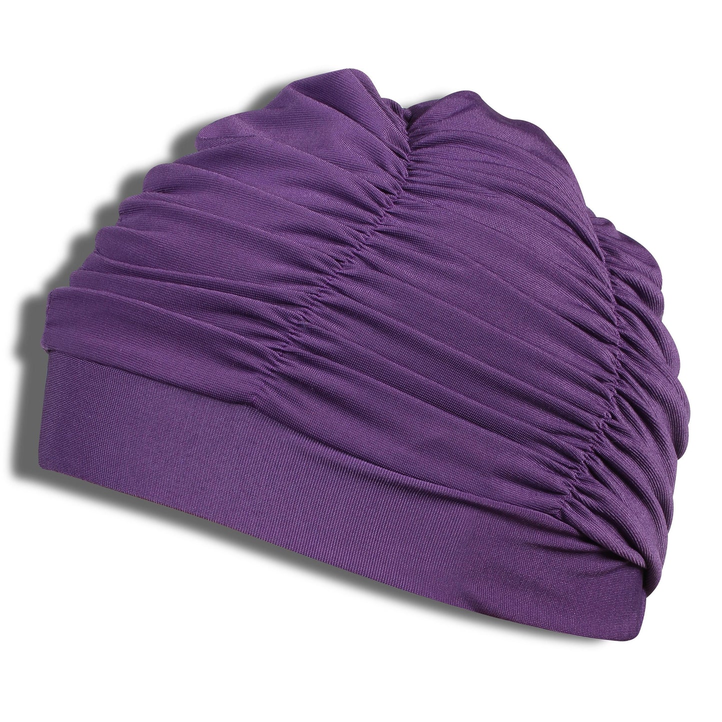 Swimming Cap with Pleats Lycra SM Indigo